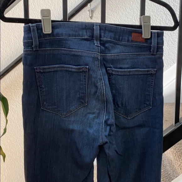 Ankle zip, super soft & stretchy deep indigo jeans - Picture 3 of 3